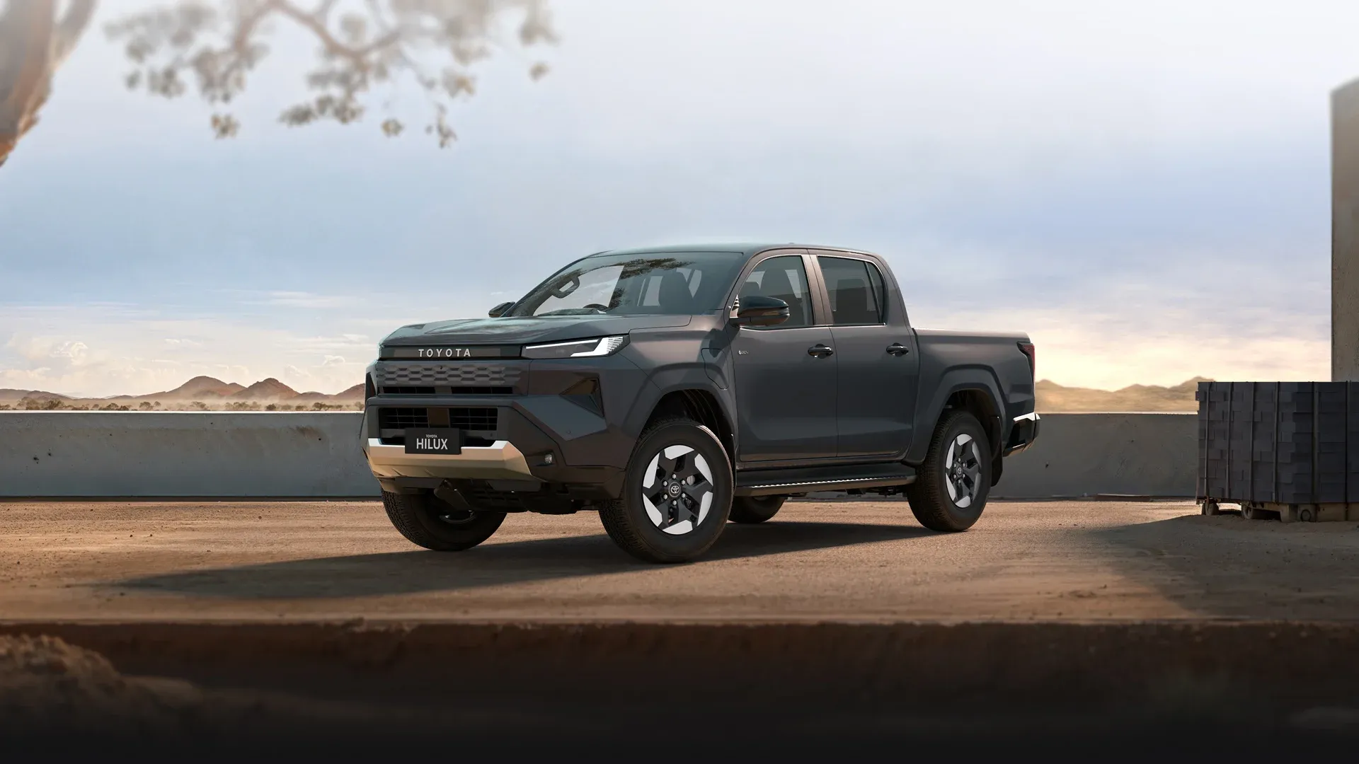 Showroom display of Hilux EV