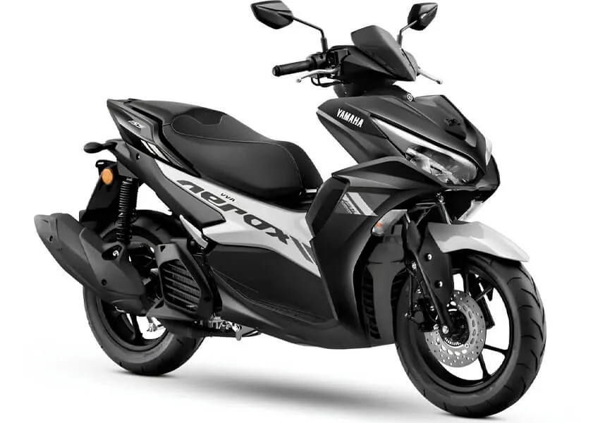 Showroom display of Aerox 155 BS6 Standard